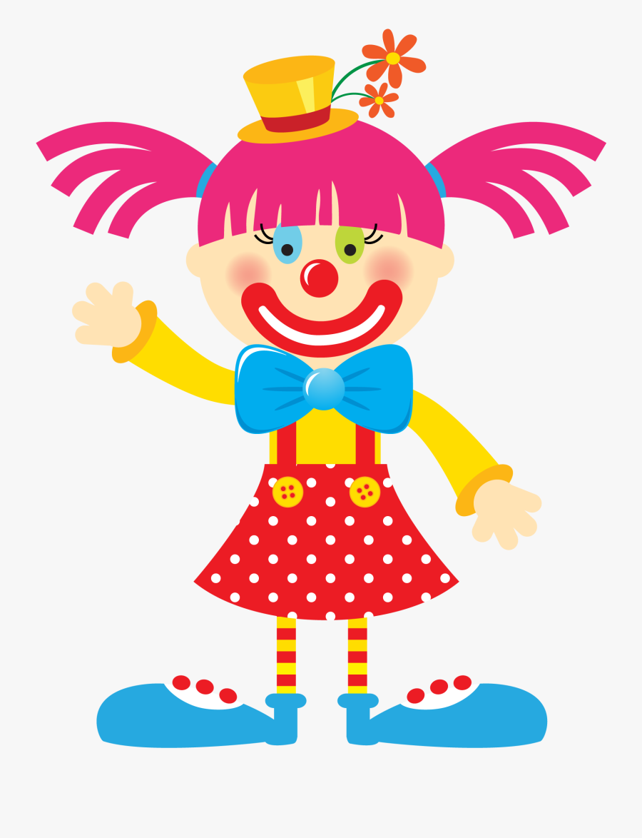 Circus Clipart Train - Girl Clown Clipart, Transparent Clipart