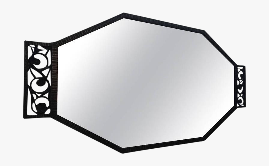 Wrought Iron French Art Deco Wall Mirror On Decaso, Transparent Clipart