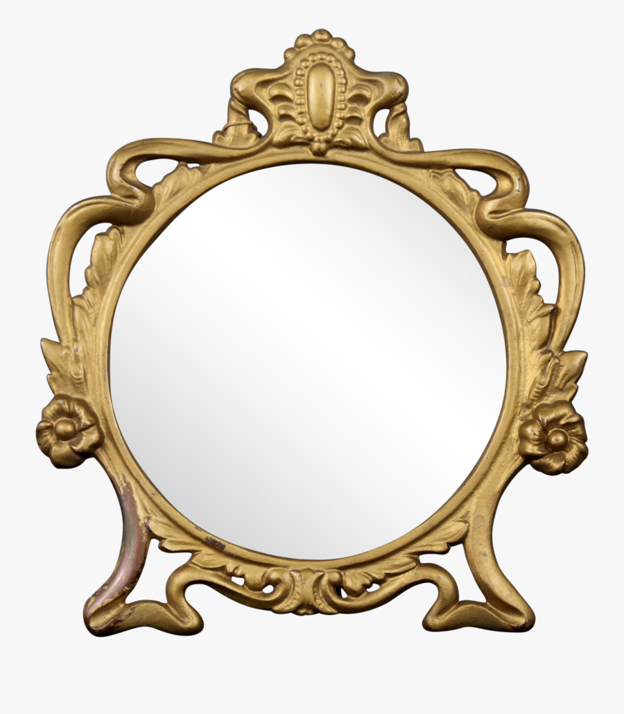 Vintage Cast Iron Vanity Mirror On Chairish Mirror - Circle, Transparent Clipart