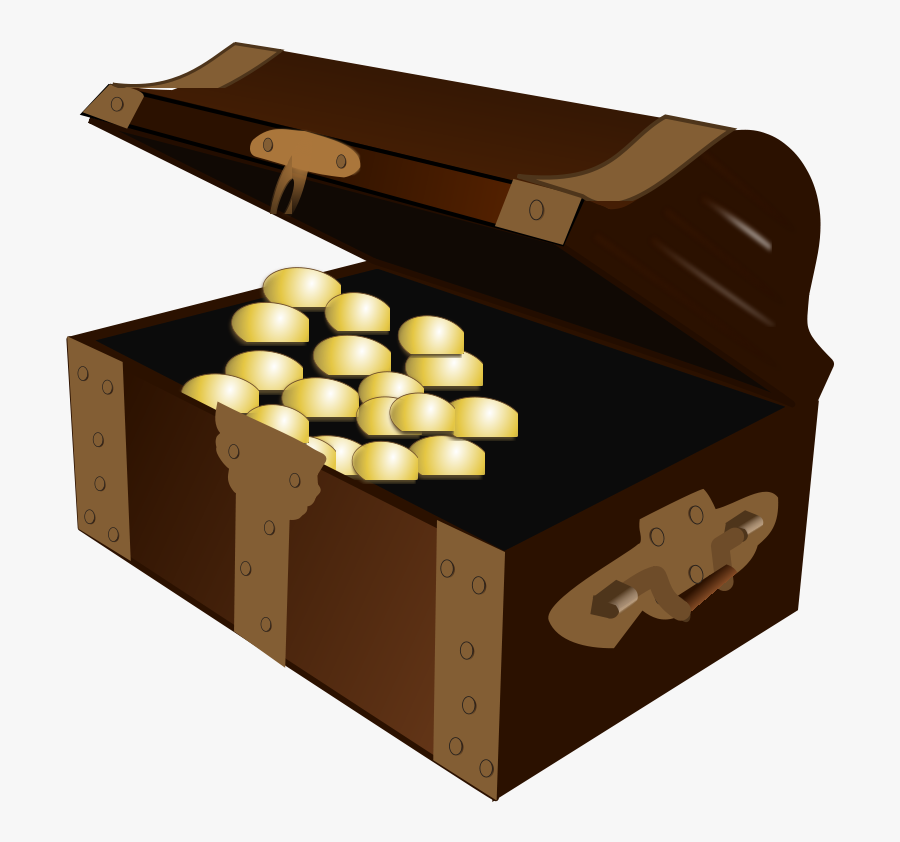 Treasure Chest - Cartoon Treasure Chest Png Open, Transparent Clipart