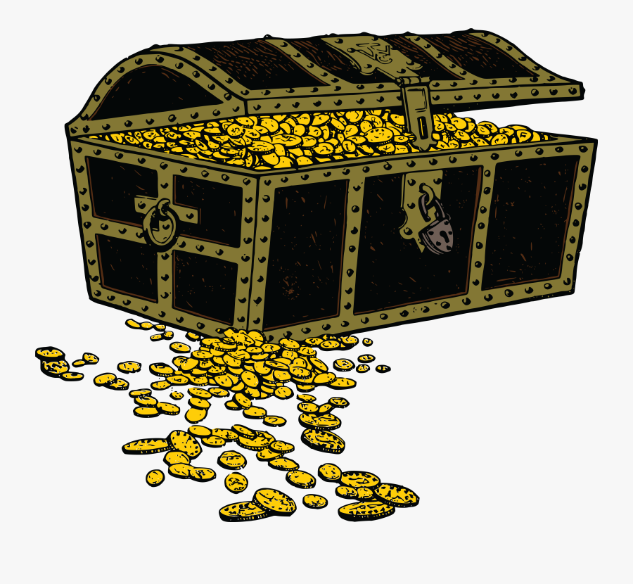 Treasure Chest Clip Art, Transparent Clipart