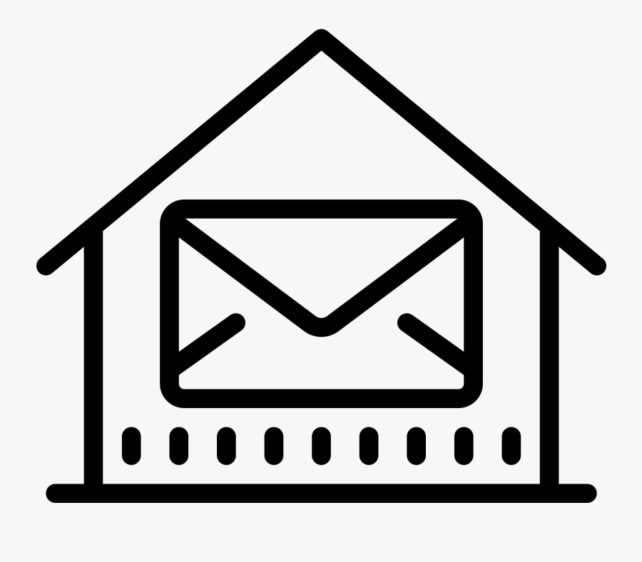 Oficina Postal Icon - White Message Icon Png, Transparent Clipart