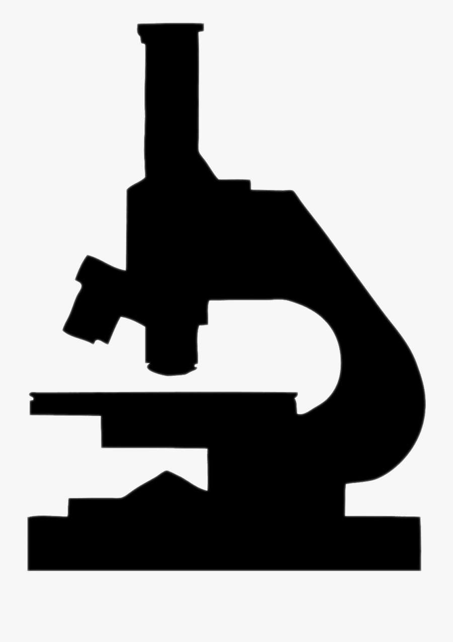 Microscope Silhouette Clipart - Microscope Clip Art, Transparent Clipart