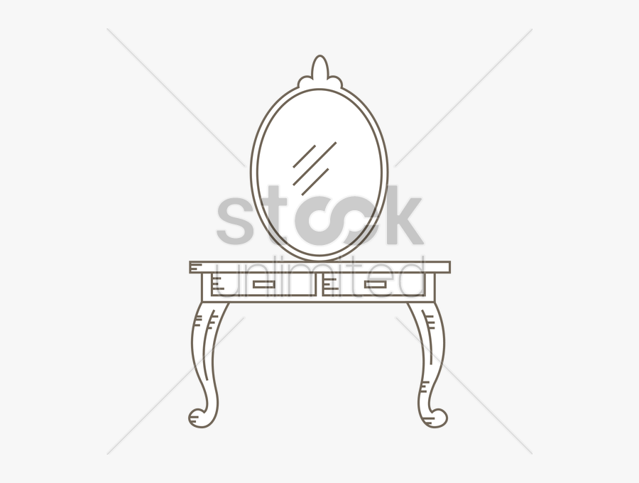 Dresser Clipart Mirror Drawing Png - Variable Cycle Three-stroke Engine, Transparent Clipart