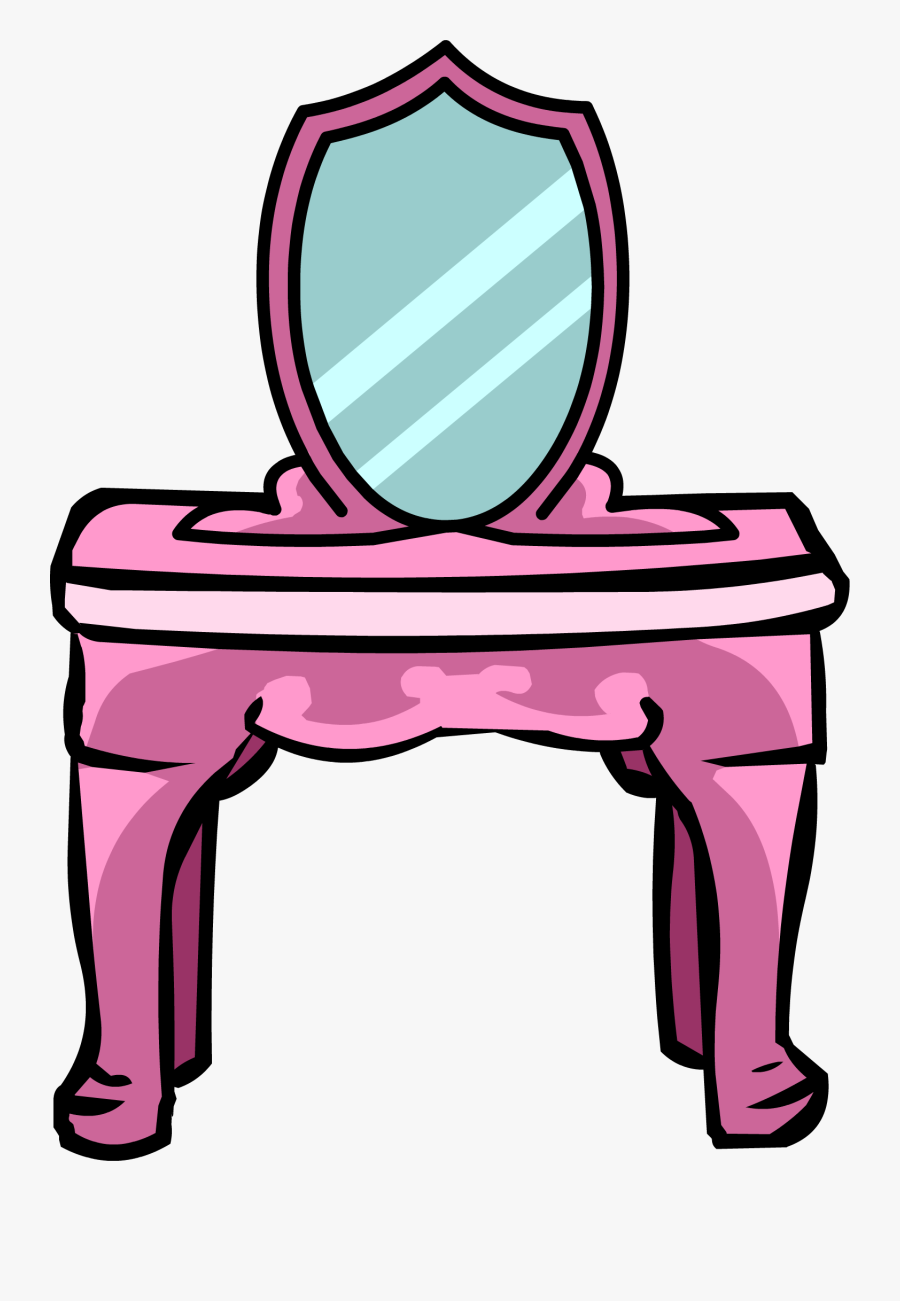 Dresser Clipart Mirror Clipart - Club Penguin Princess Furniture, Transparent Clipart