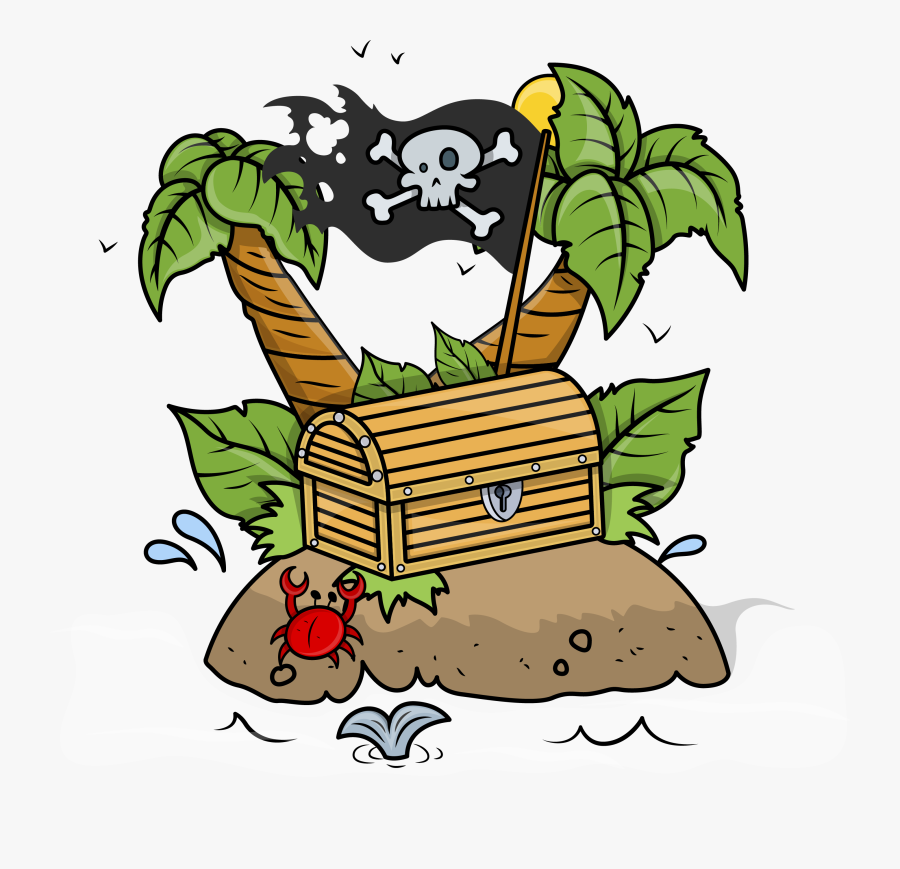 Transparent Treasure Chest Clipart - Clipart Pirate Treasure Chest, Transparent Clipart