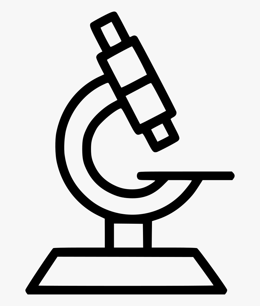 Microscope Line Drawing - Microscope Svg, Transparent Clipart