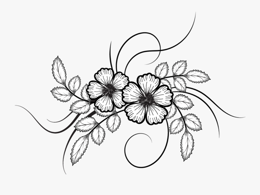 Flower Chalk Art Transparent Png Clipart Free Download - Easy Flower Pencil Drawing, Transparent Clipart