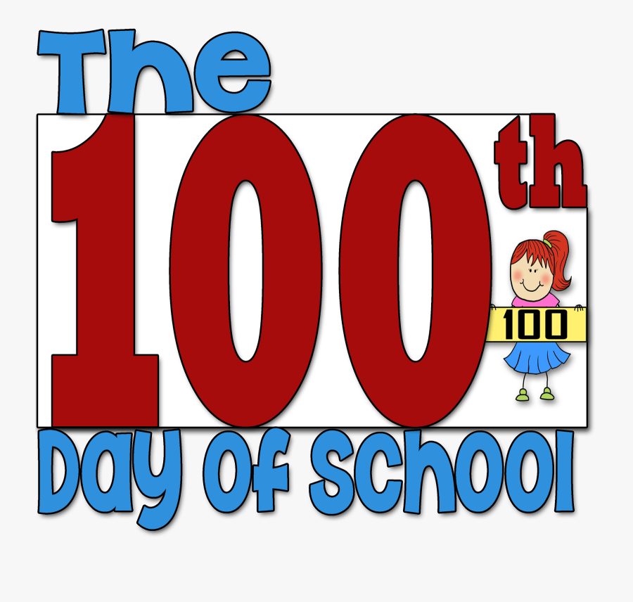 100 Th Days Of School, Transparent Clipart