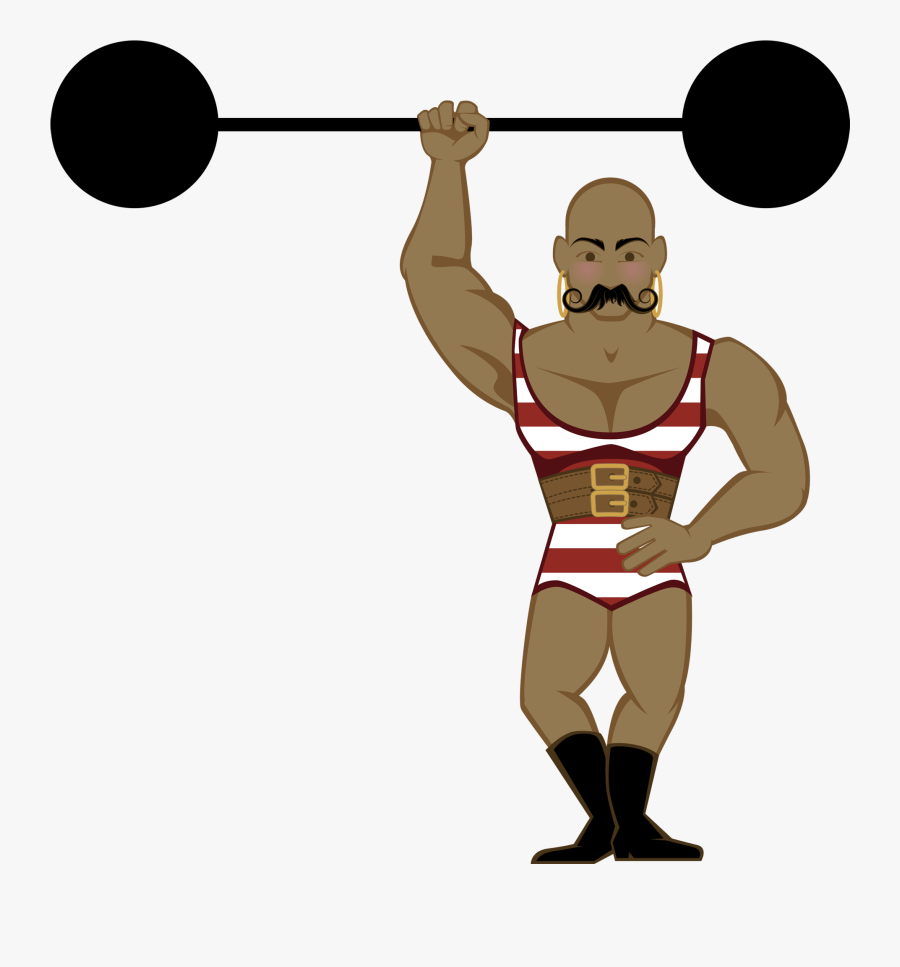Circus Strong Man Clipart - Cartoon Circus Strong Man, Transparent Clipart