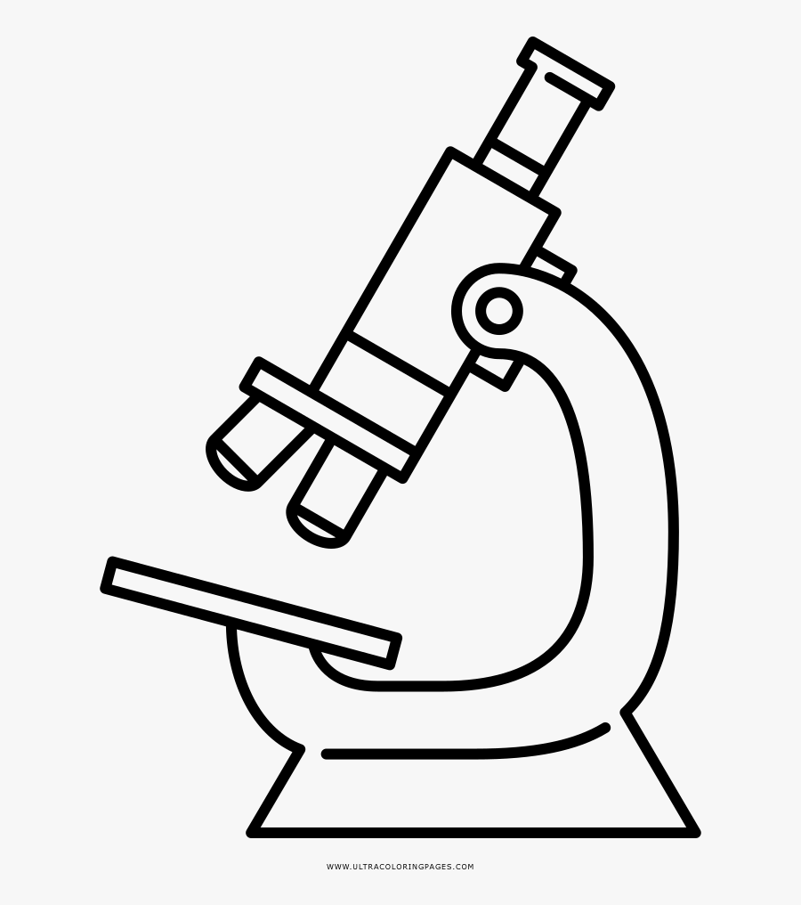 Microscope Clipart Dibujo - Microscope Drawing, Transparent Clipart