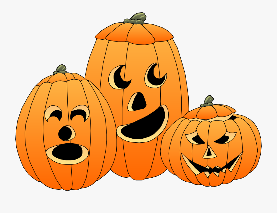 Halloween Pumpkins Clipart - Cute Jack O Lantern Clipart, Transparent Clipart