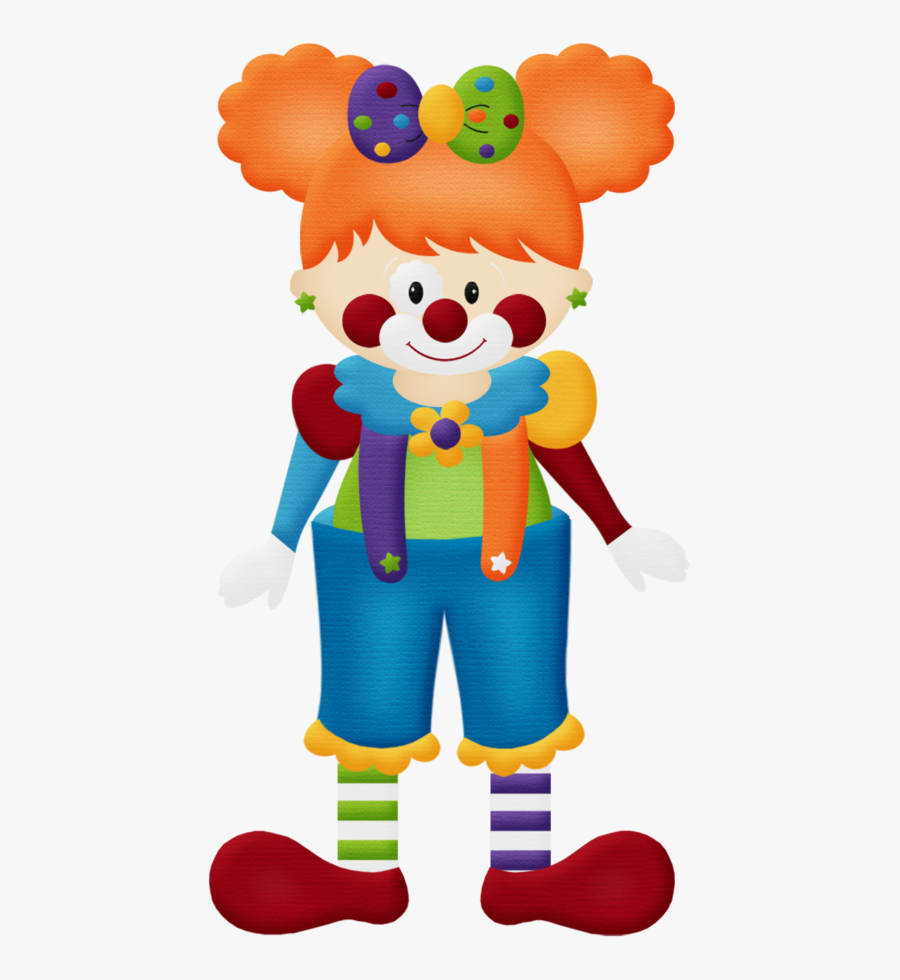 Aw Circus Clown Girl - Girl Clown Clipart, Transparent Clipart