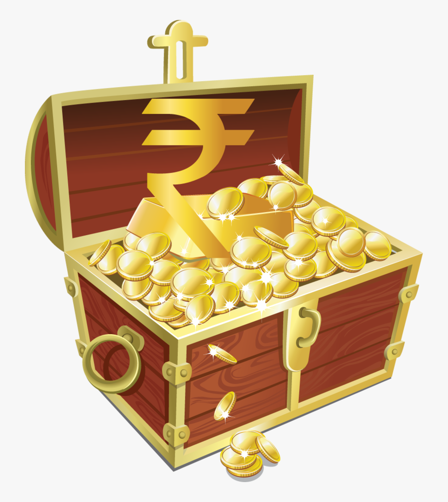 Transparent Treasure Chest Clipart No Background - Gold Bars Treasure Chest, Transparent Clipart