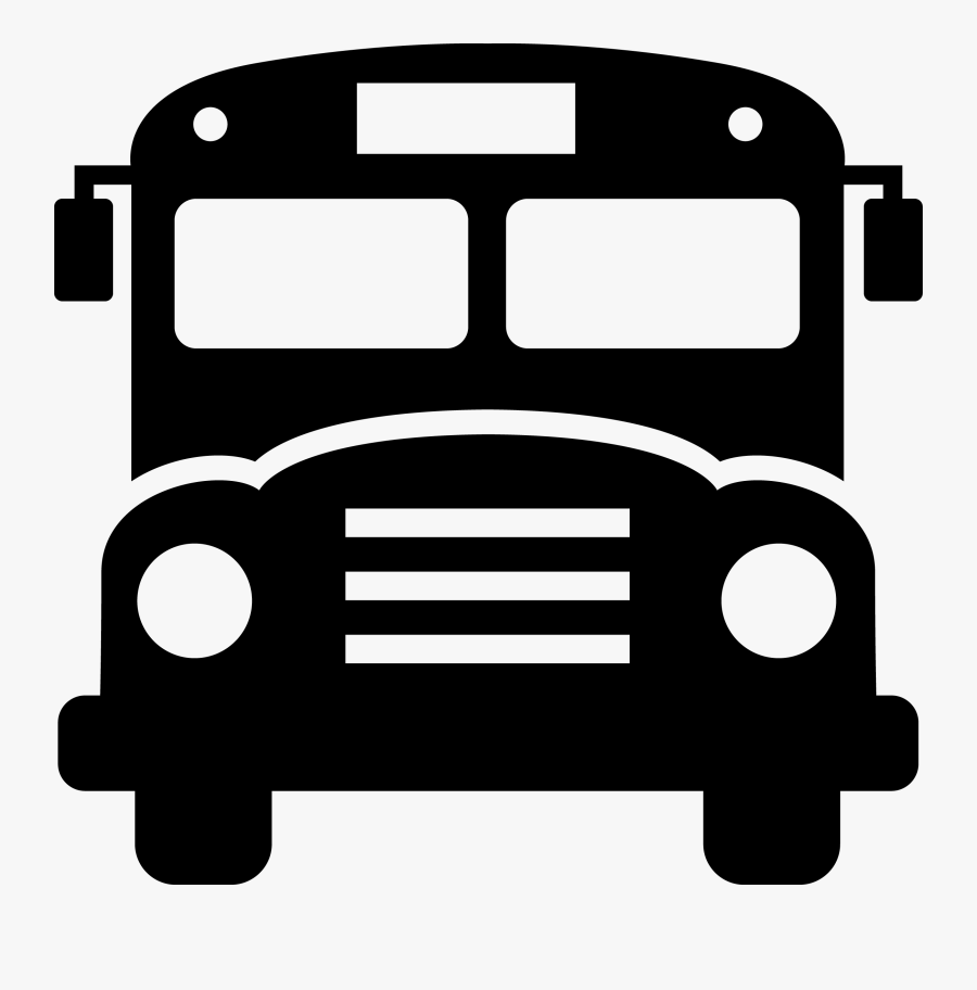 Clipart Of Front Of School Bus - Front Of School Bus Clipart, Transparent Clipart