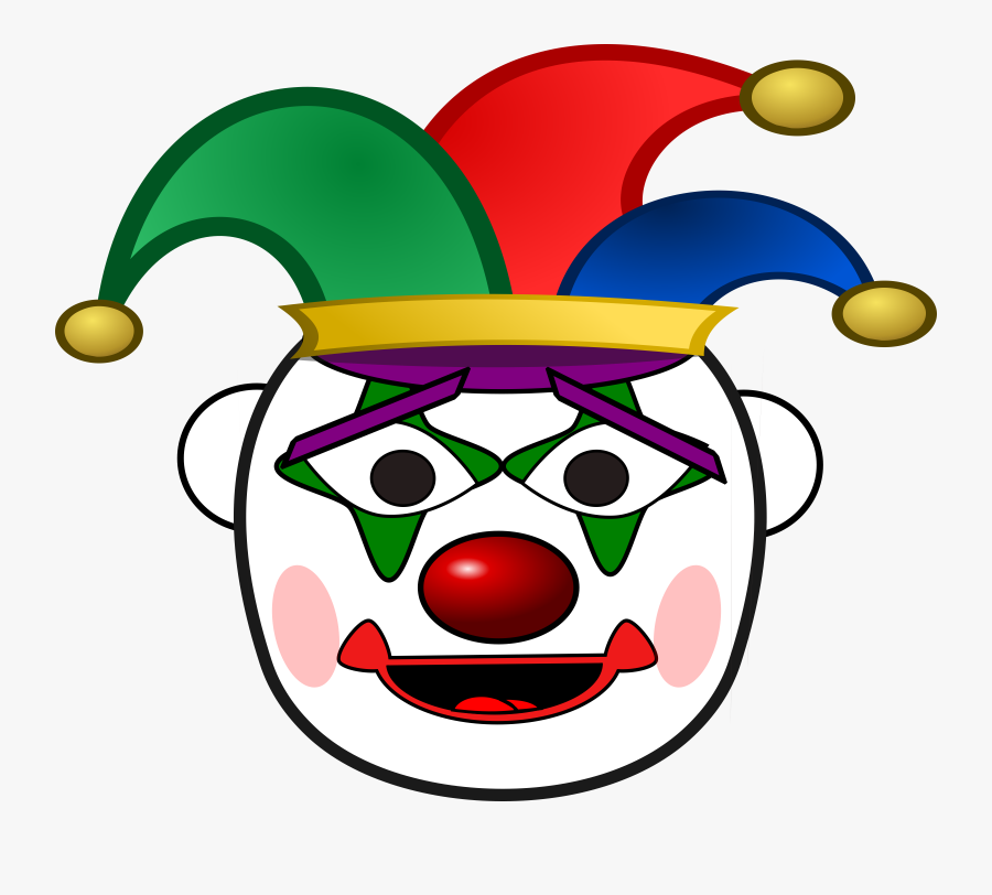 Clip Art Clowns Face, Transparent Clipart