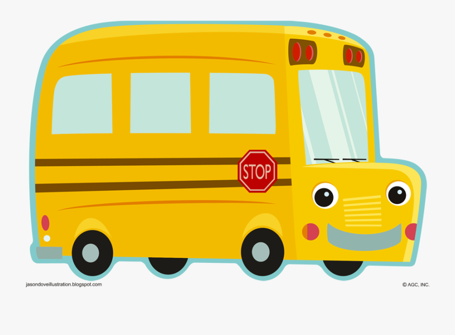 Clip Art Jason Dove Illustration Cizgi - Bus Cute, Transparent Clipart