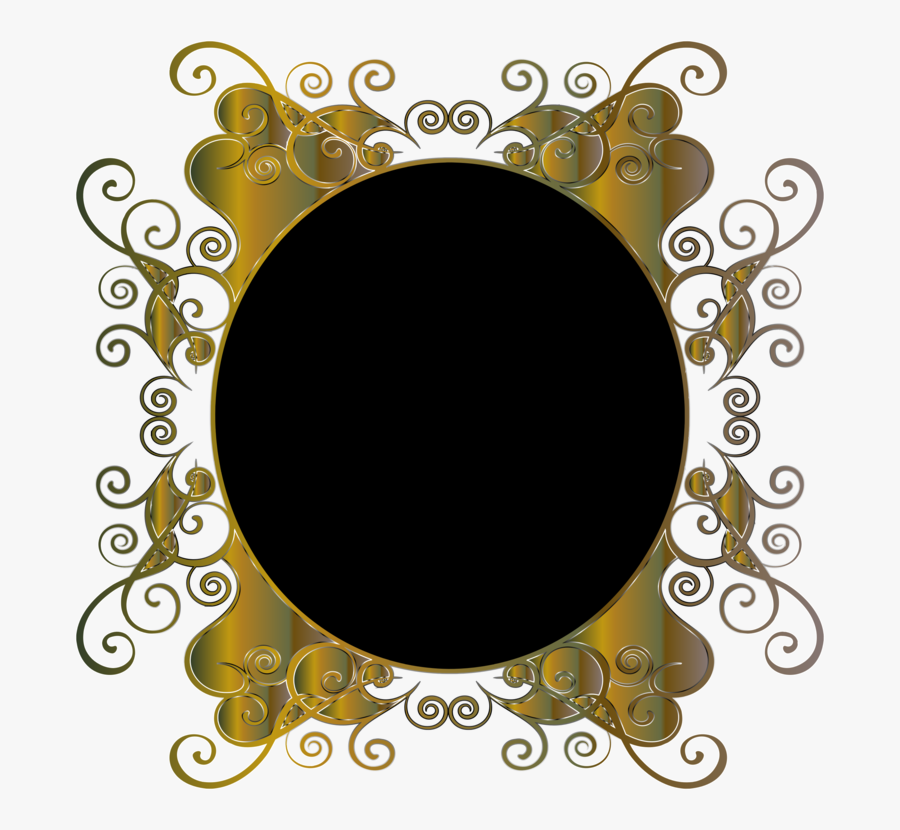 Picture Frame,mirror,oval - Portable Network Graphics, Transparent Clipart