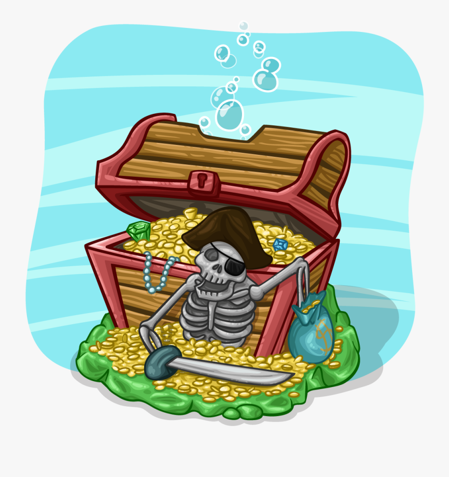 Transparent Treasure Chest Clip Art, Transparent Clipart