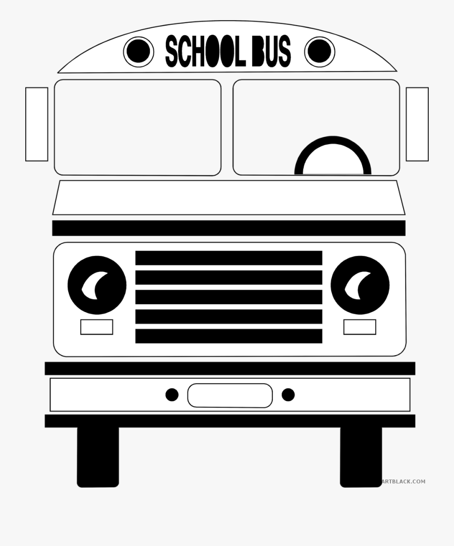 Bus Outline Clipart - Transparent Background School Bus Clipart, Transparent Clipart