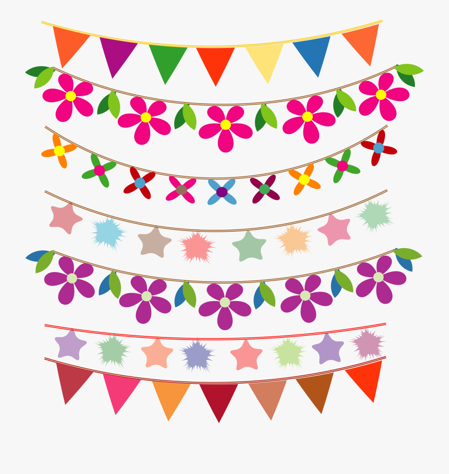 Bunting Free Vector, Transparent Clipart