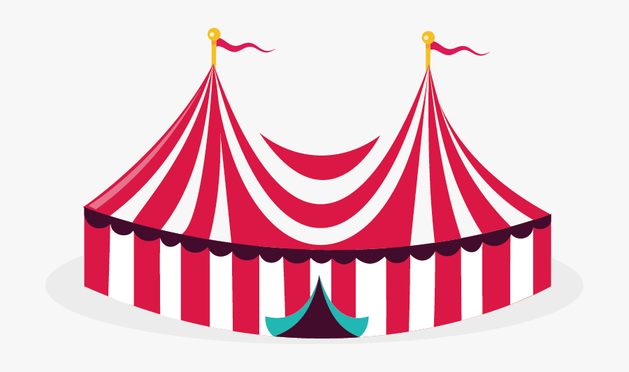 Transparent Carnival Tents Clipart - Circus Tent Transparent Background, Transparent Clipart