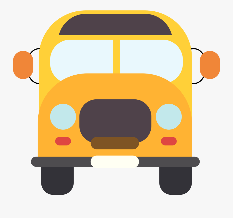 Bus School, Transparent Clipart