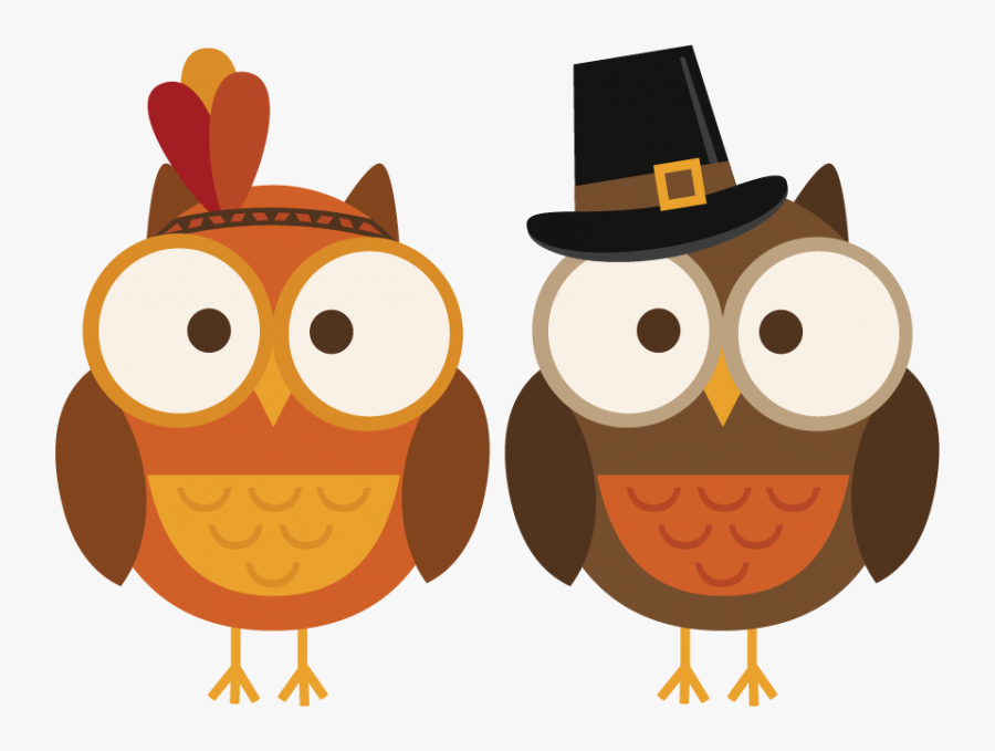 Thanksgiving Clip Art 2 - Thanksgiving Owls, Transparent Clipart