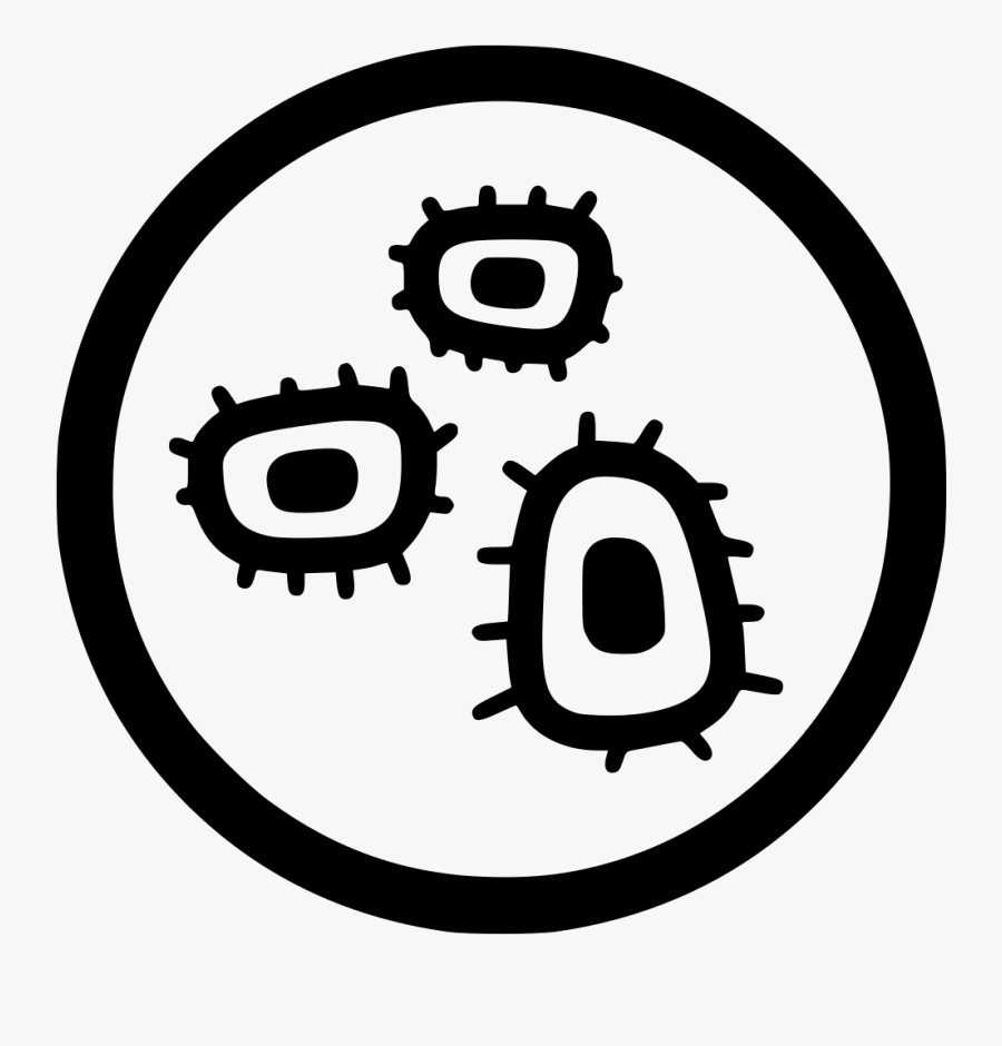 Analysis Cells Microscope Svg - Virus In Microscope Icon, Transparent Clipart