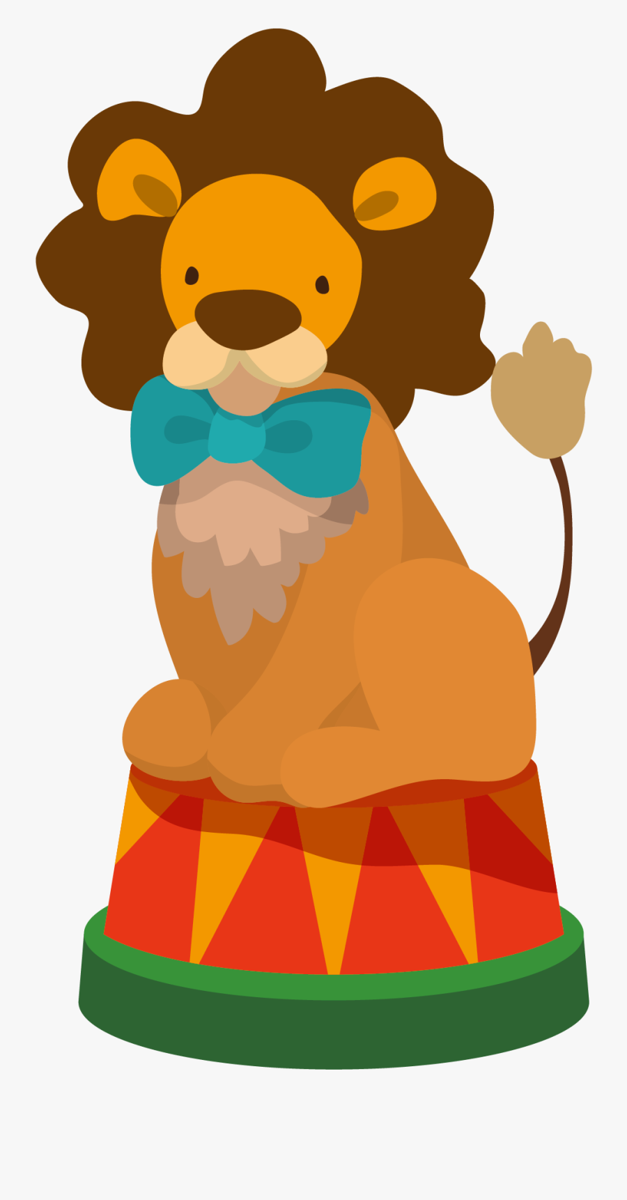 Transparent Lion Transparent Png - Transparent Circus Lion Clipart, Transparent Clipart