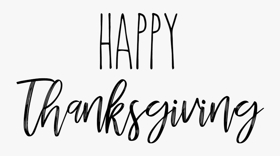 Happy Thanksgiving Black And White Happy Thanksgiving - Health Workers Gif, Transparent Clipart