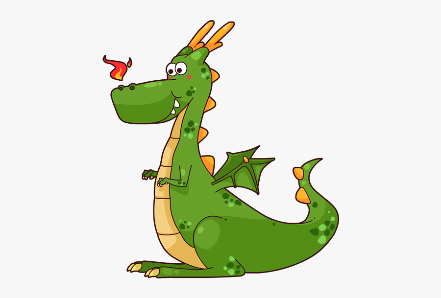 This Cute Cartoon Dragon Clip - Cartoon Fairy Tale Dragon, Transparent Clipart