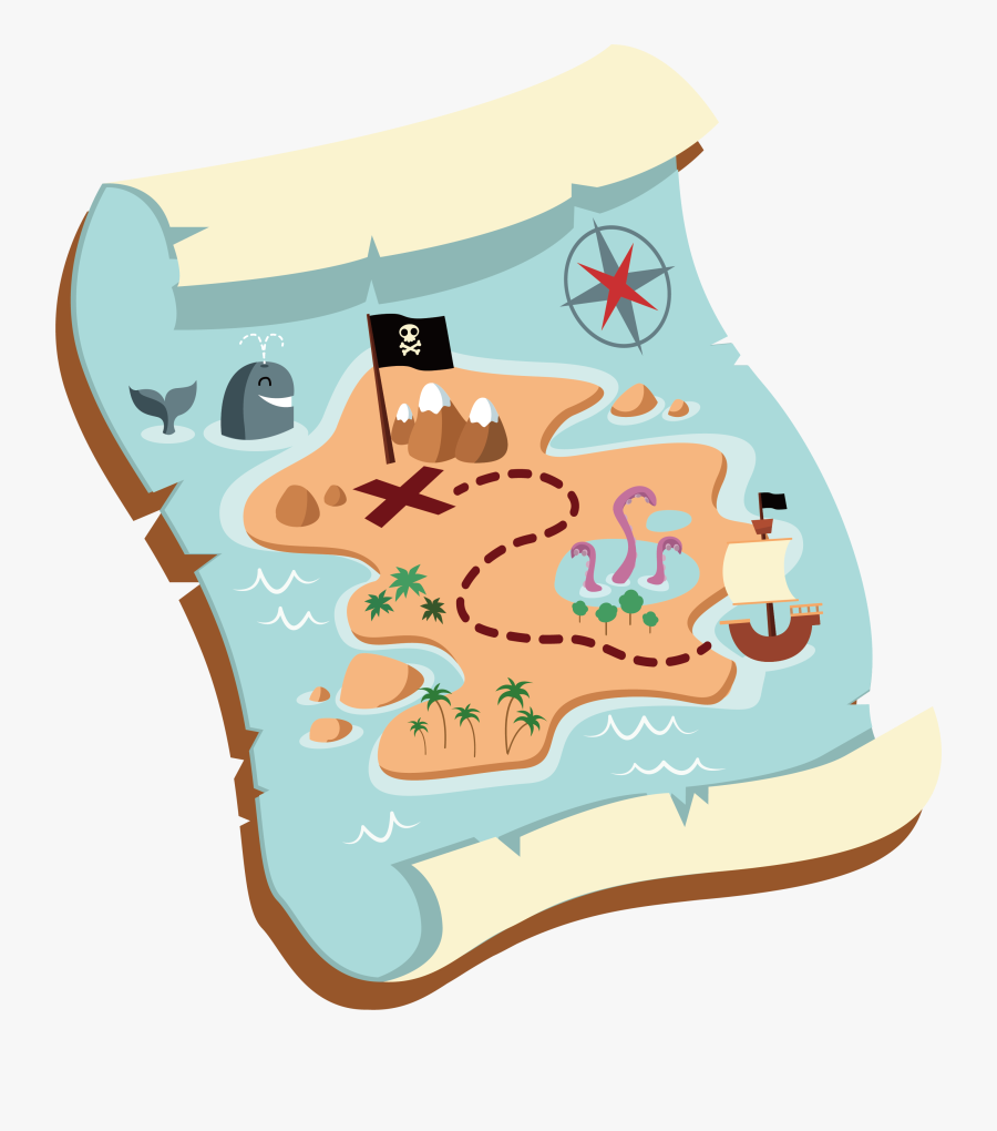 Bagel Clipart Old - Clipart Treasure Map Png, Transparent Clipart