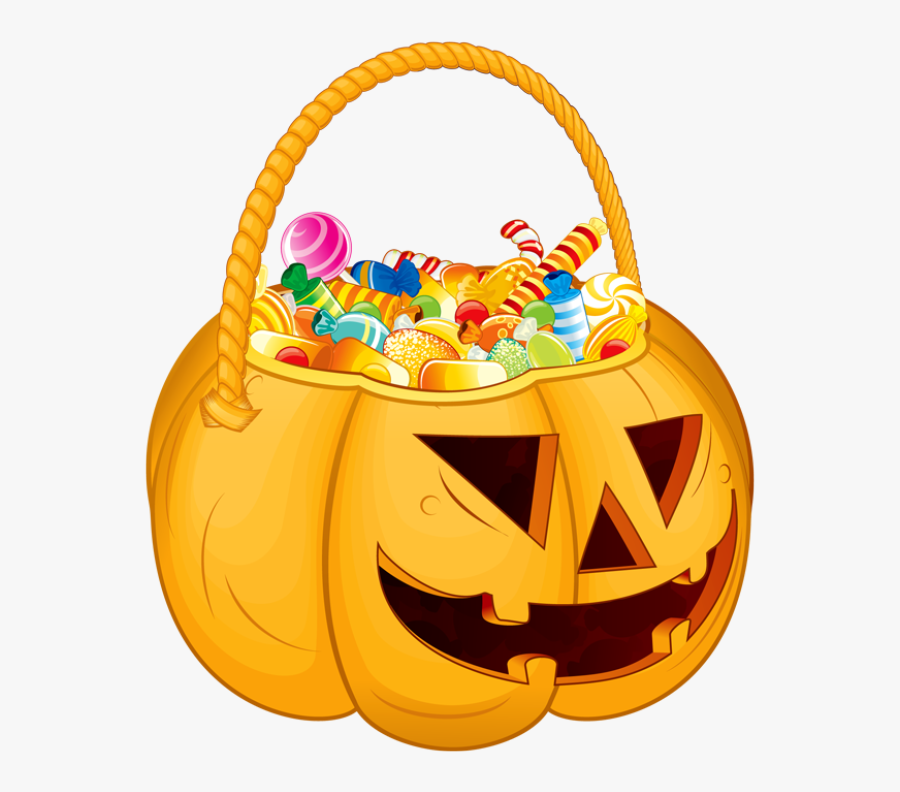 Basket Clipart Halloween, Transparent Clipart