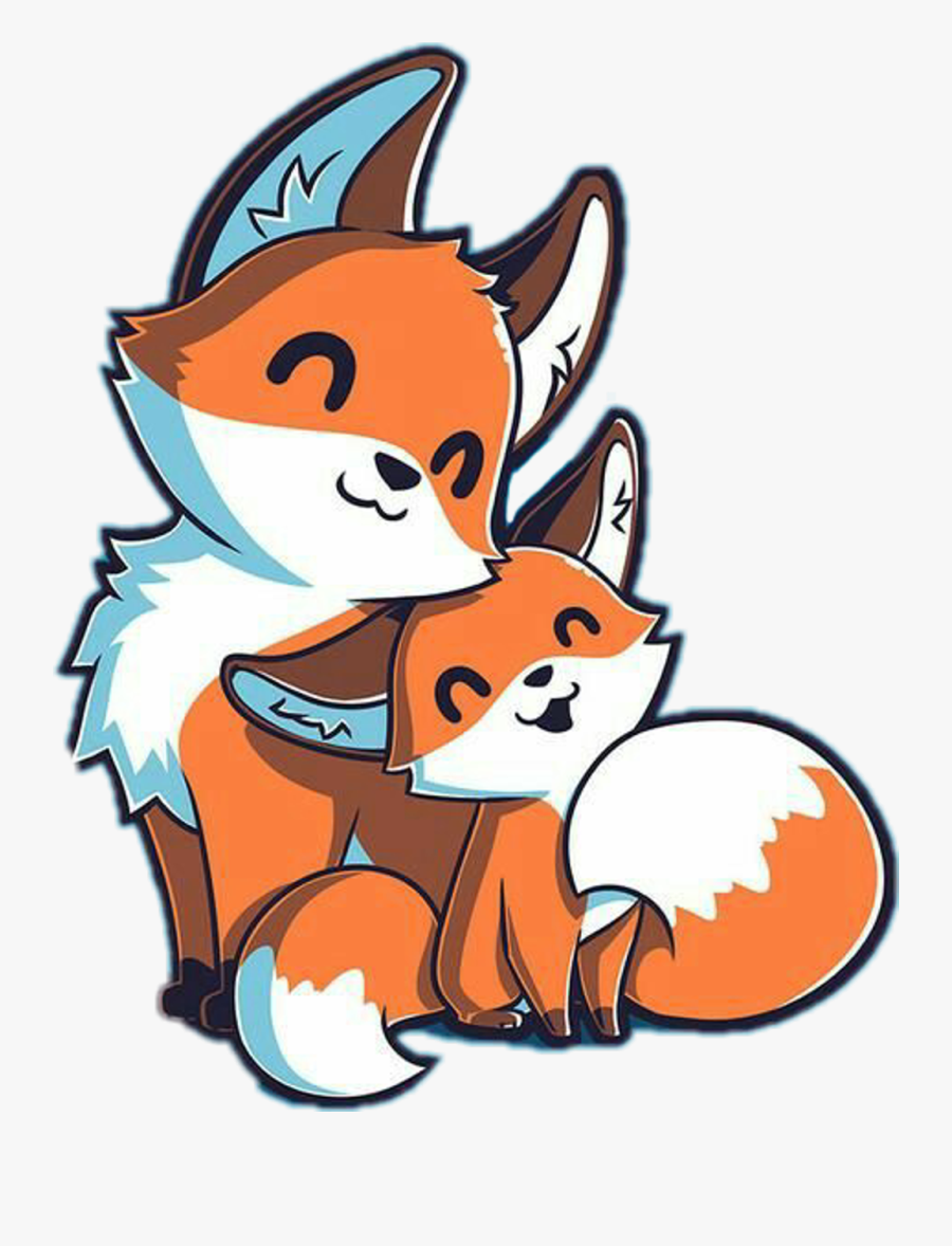 Kawaii Cute Fox Drawings Clipart , Png Download - Fox Tee Turtle, Transparent Clipart
