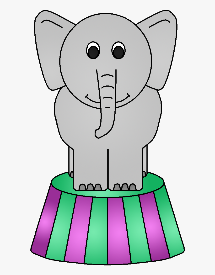 Circo Palha O E - Circus Elephant Clipart, Transparent Clipart