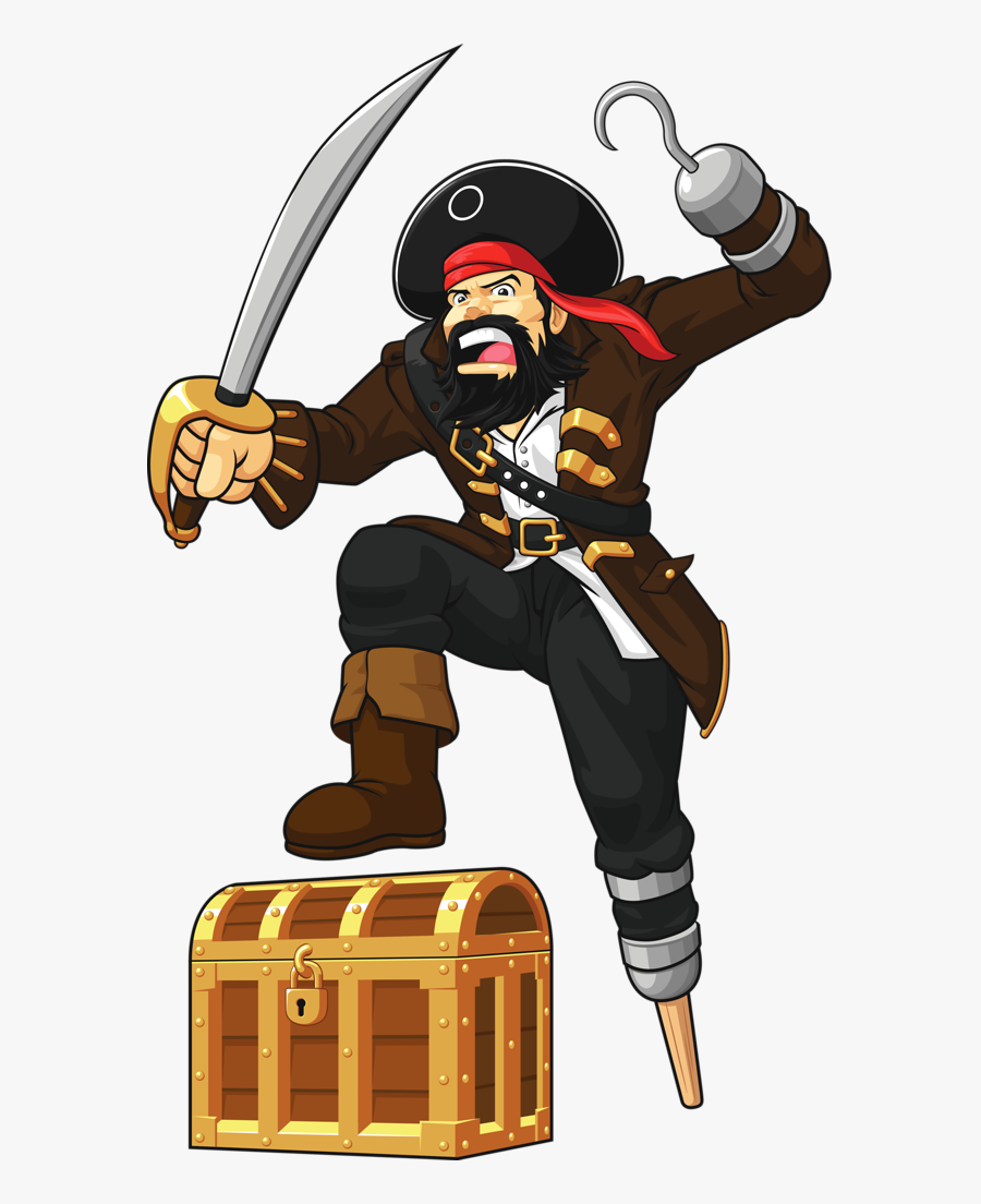 Fierce Pirate, Transparent Clipart
