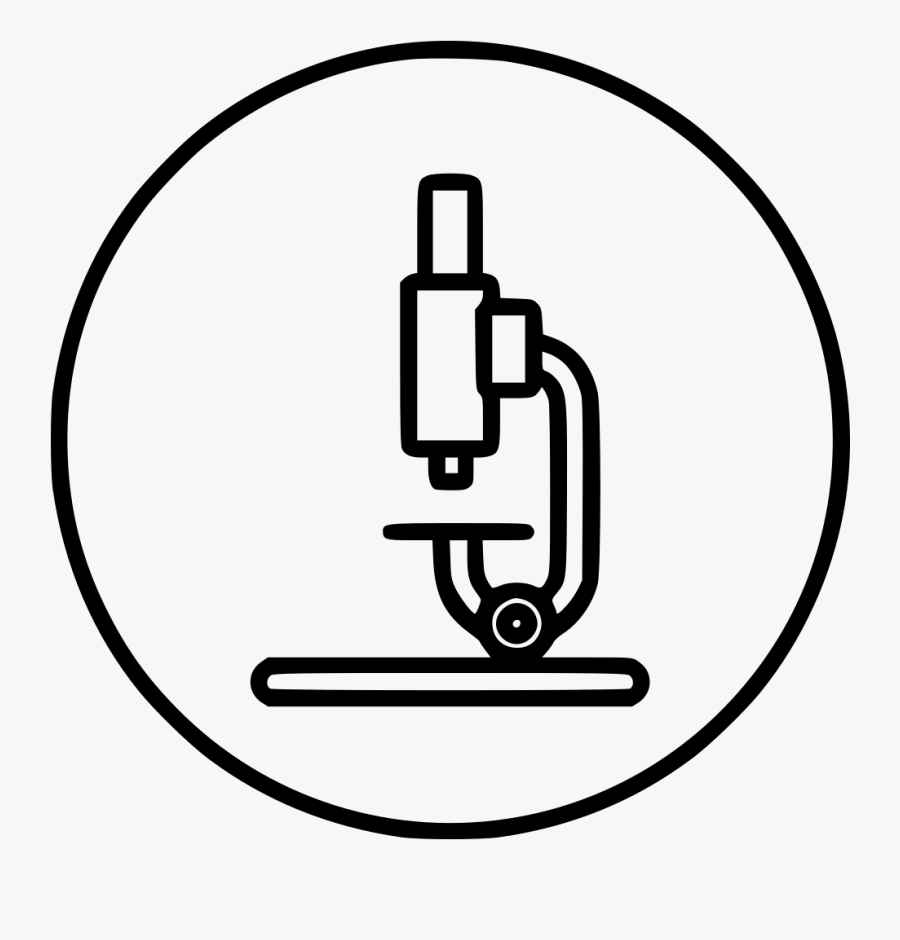 Science Research Study Lab Microscope Device Tool Comments - Microscope Research Logo Png, Transparent Clipart