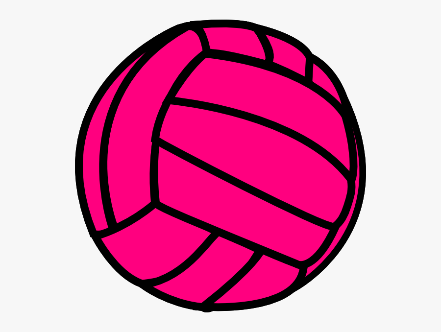Pink Volleyball Clipart, Transparent Clipart