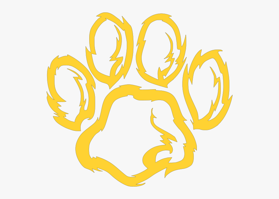 Wild Cats Paw Print, Transparent Clipart