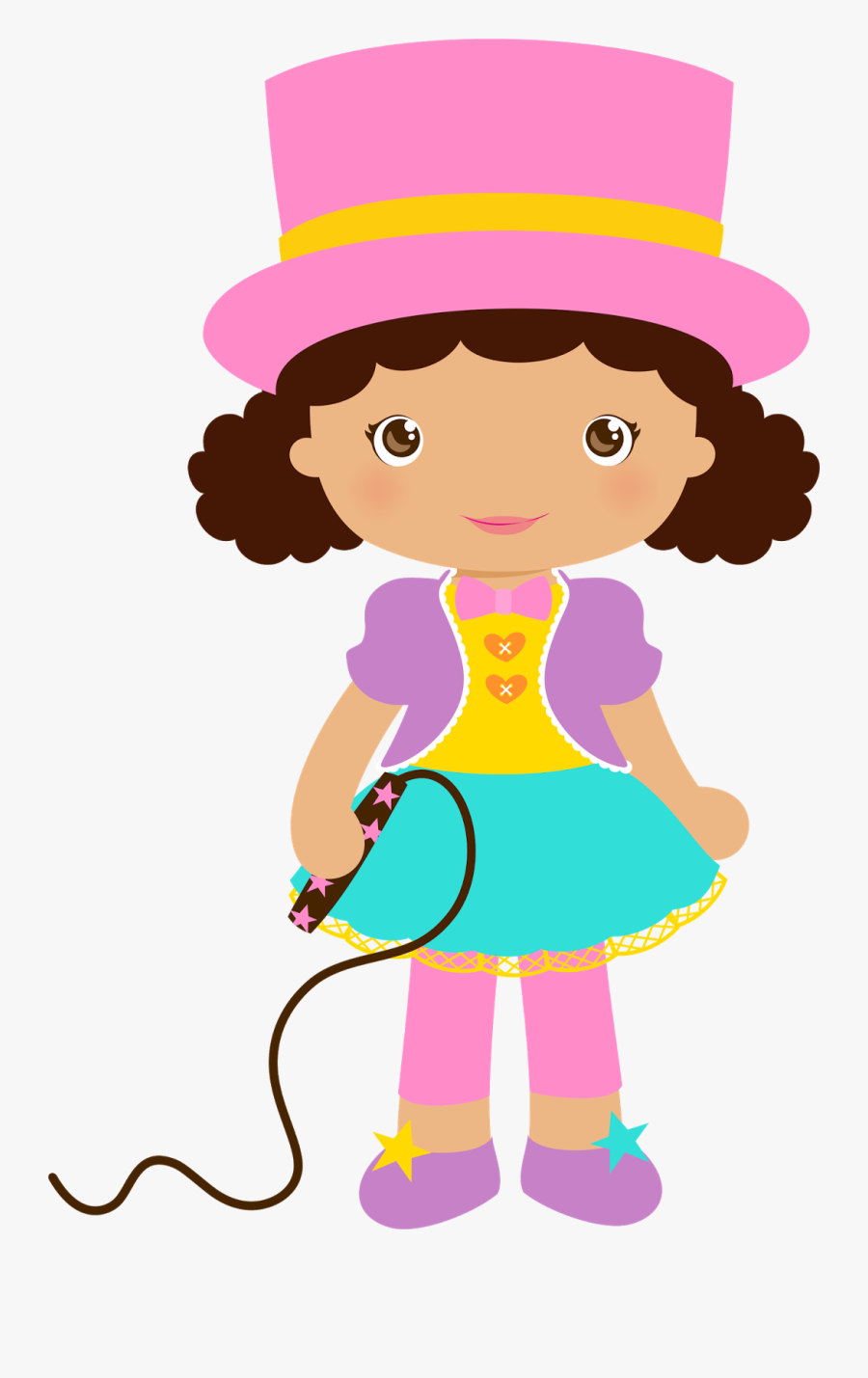 Girl Circus Clipart, Transparent Clipart