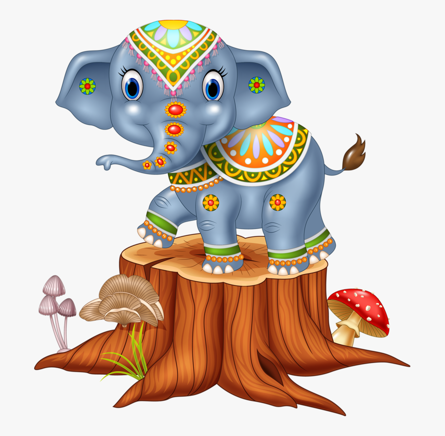 Circus Party, Funny Cartoons, Clip Art, Pandas, Bears, - Cute Elephant Cartoon Png, Transparent Clipart