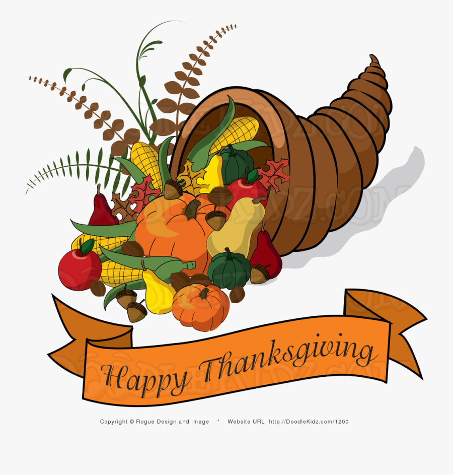 Cornucopia Thanksgiving Clip Art Pictures Happy Transparent - Happy Thanksgiving Cornucopia Clip Art, Transparent Clipart