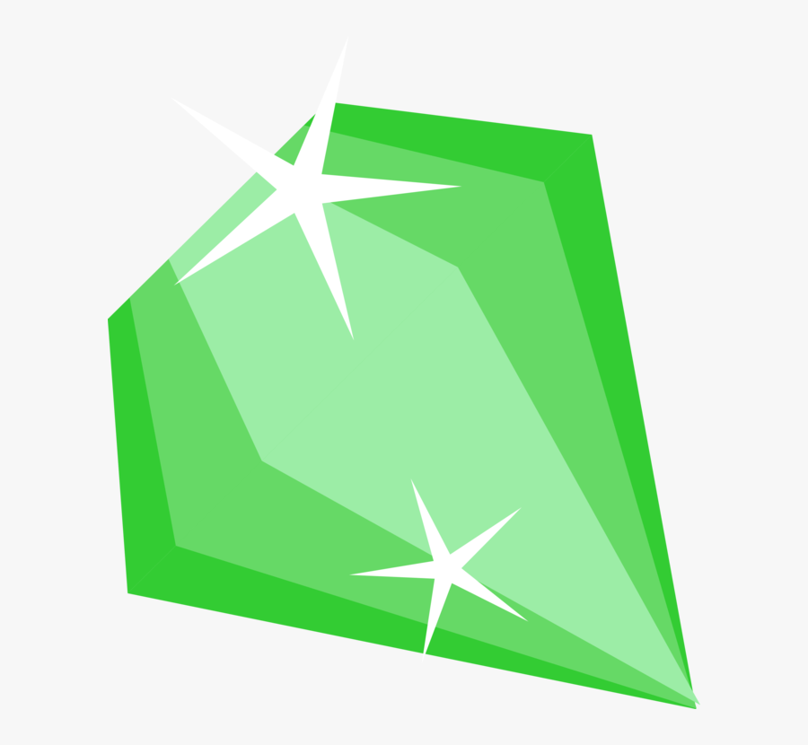 Diamonds Clipart Treasure - Dibujo Diamante Verde Png, Transparent Clipart
