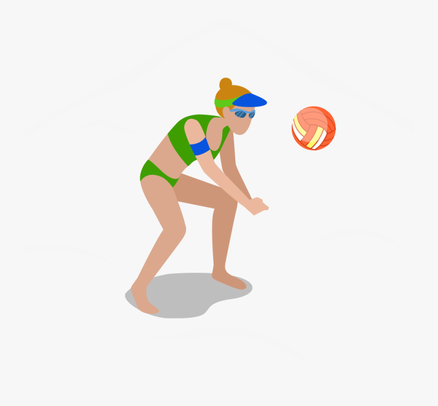 Beach Volleyball Clip Art - Volleyball, Transparent Clipart