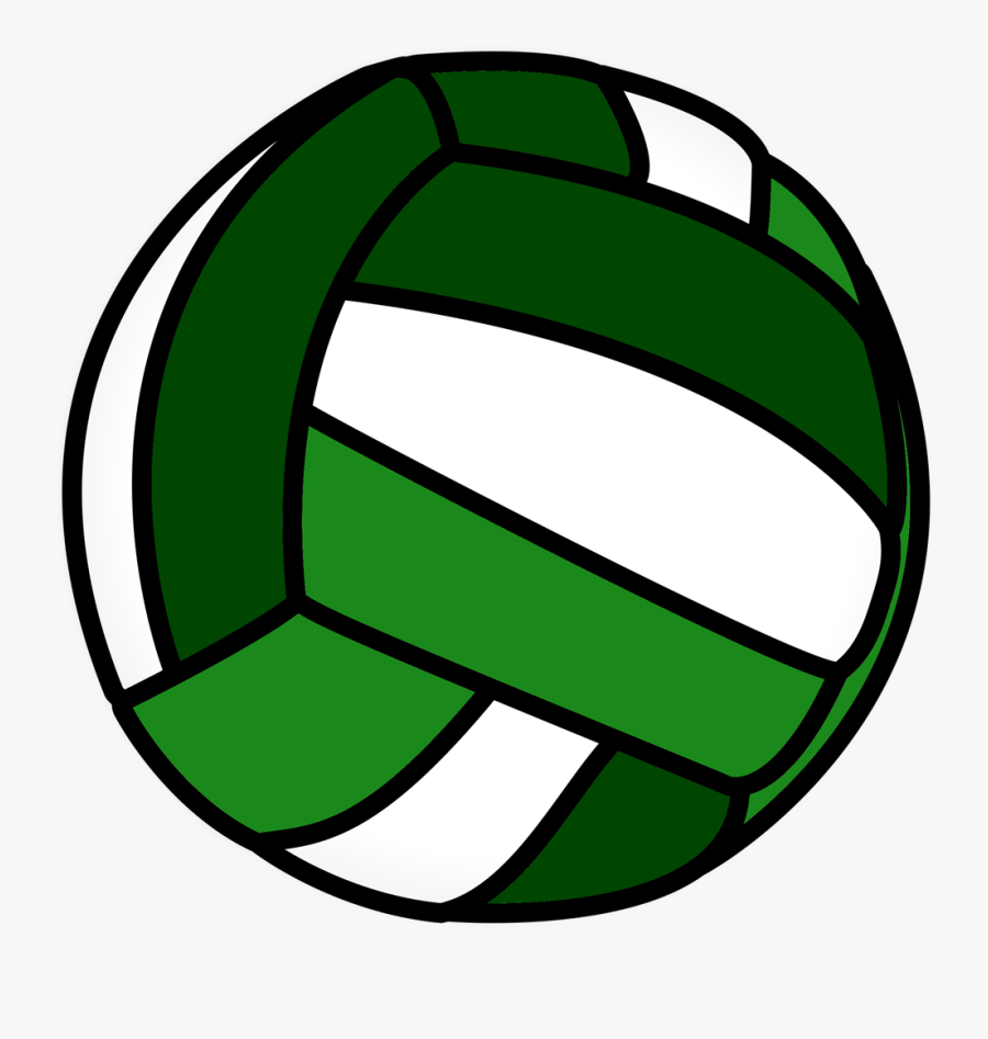 Clip Art Volleyball Green, Transparent Clipart