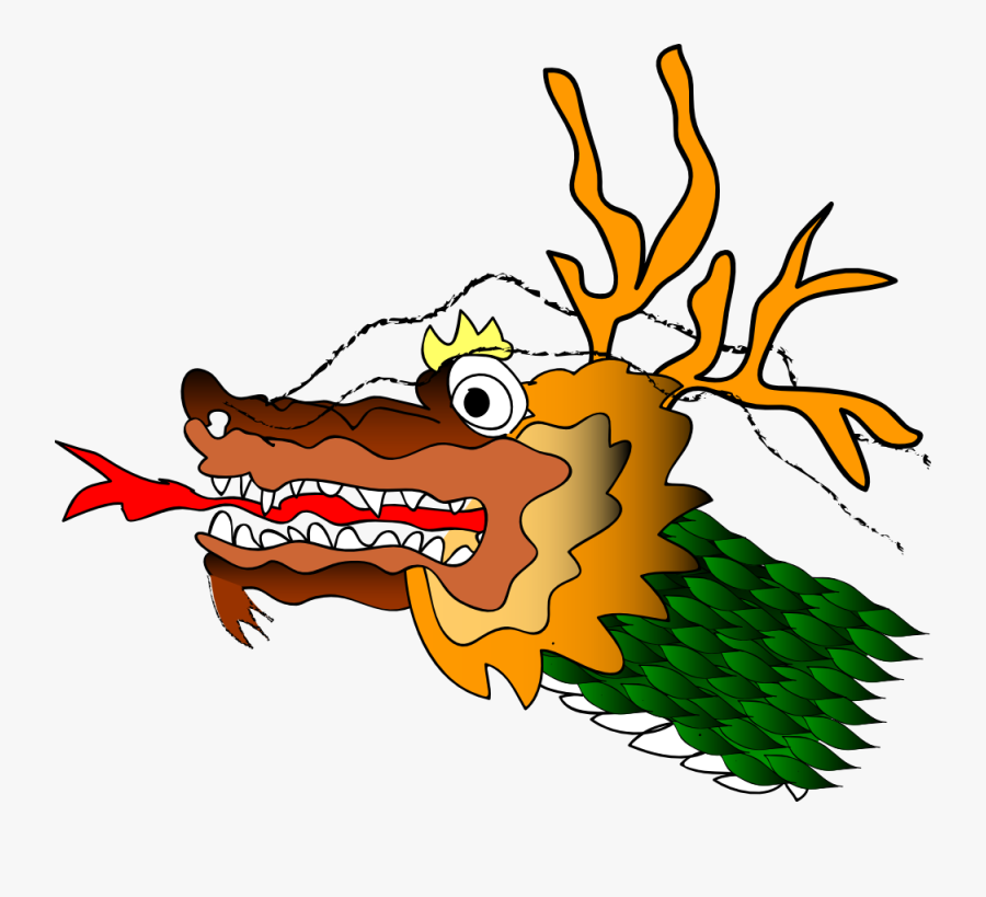 Chinese Dragon Face Clipart, Transparent Clipart