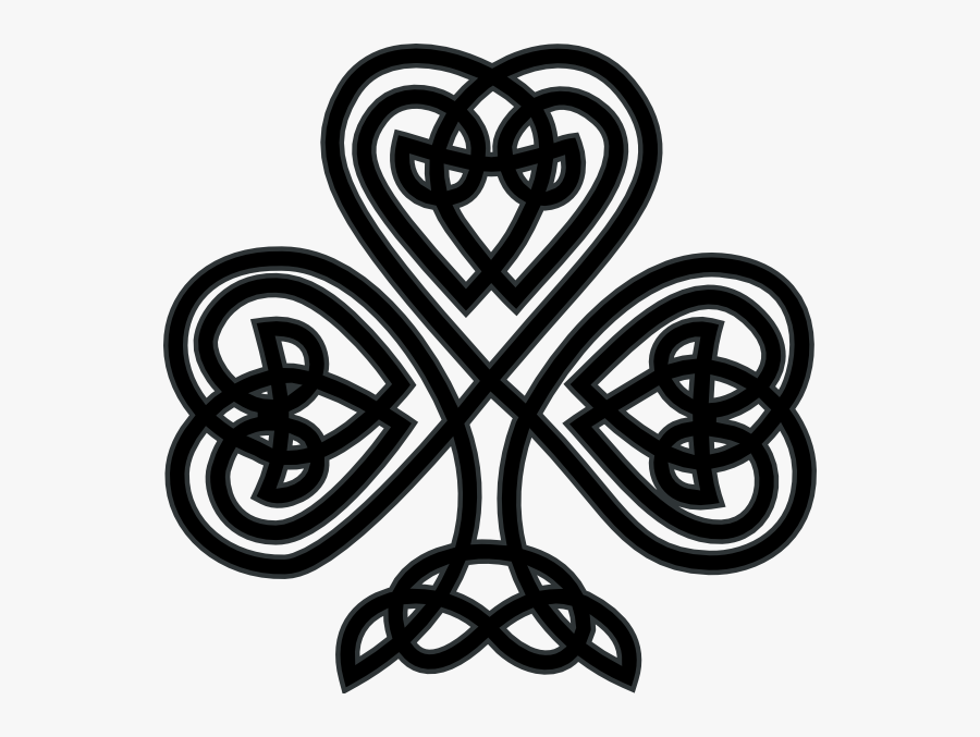 Celtic Shamrock Transparent Background, Transparent Clipart