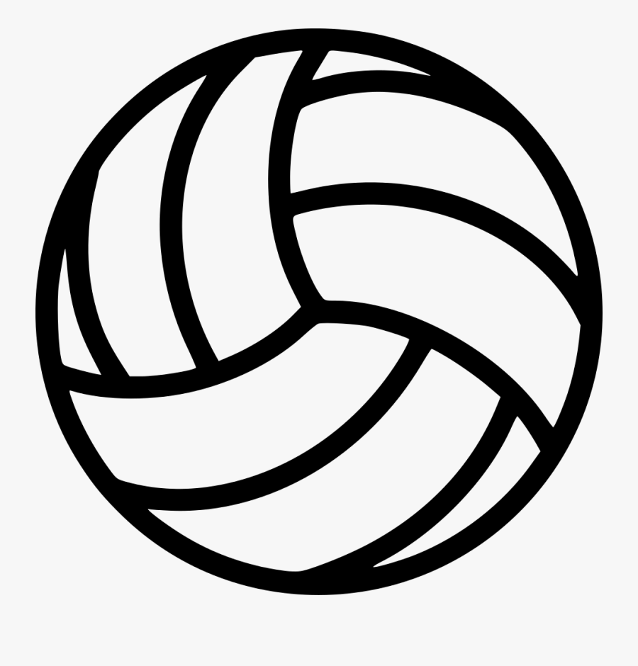 Volleyball Beach Ball Play - White Volleyball Png Outline, Transparent Clipart