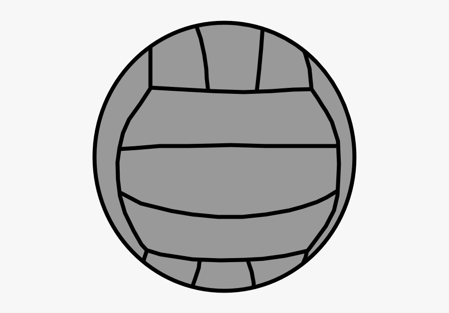 Volleyball, Gray - Sketch, Transparent Clipart